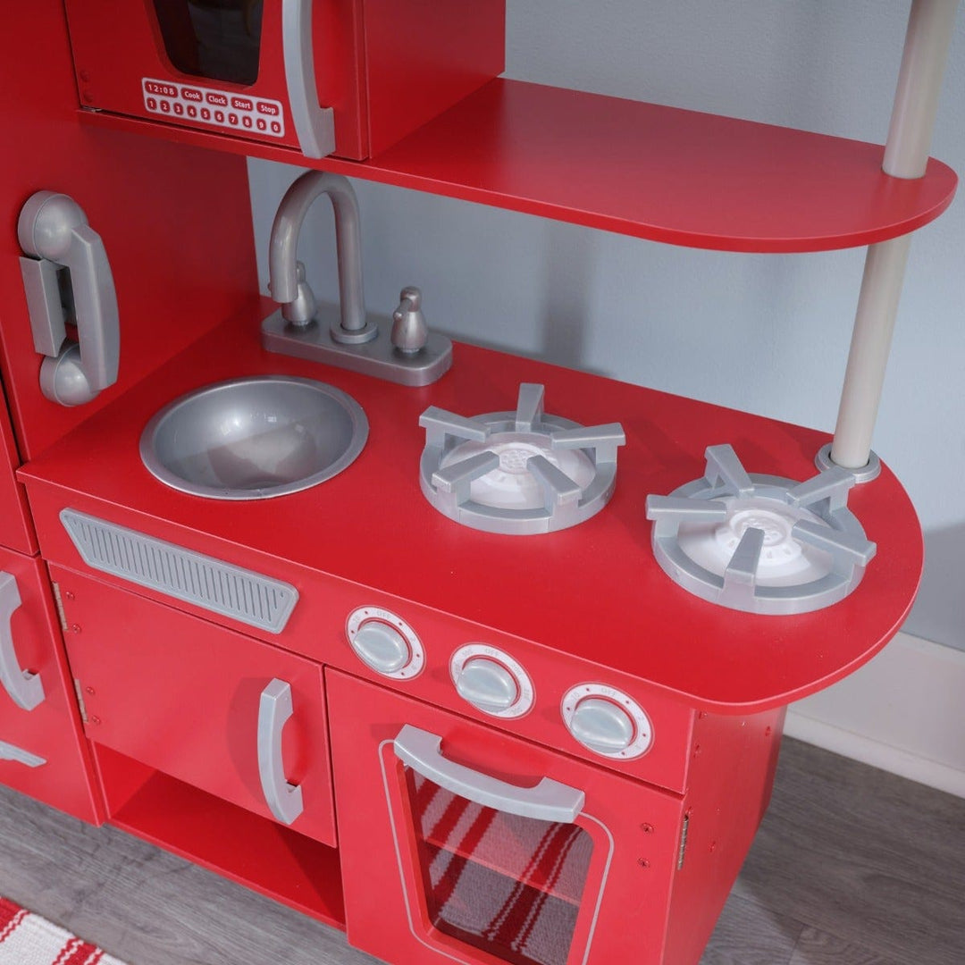 SwingsetPlus Vintage Play Kitchen - Red
