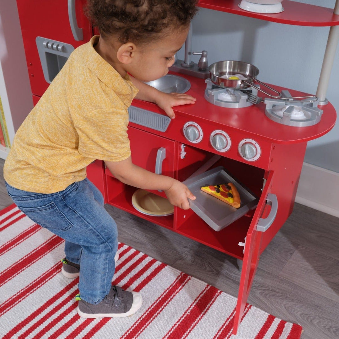 SwingsetPlus Vintage Play Kitchen - Red