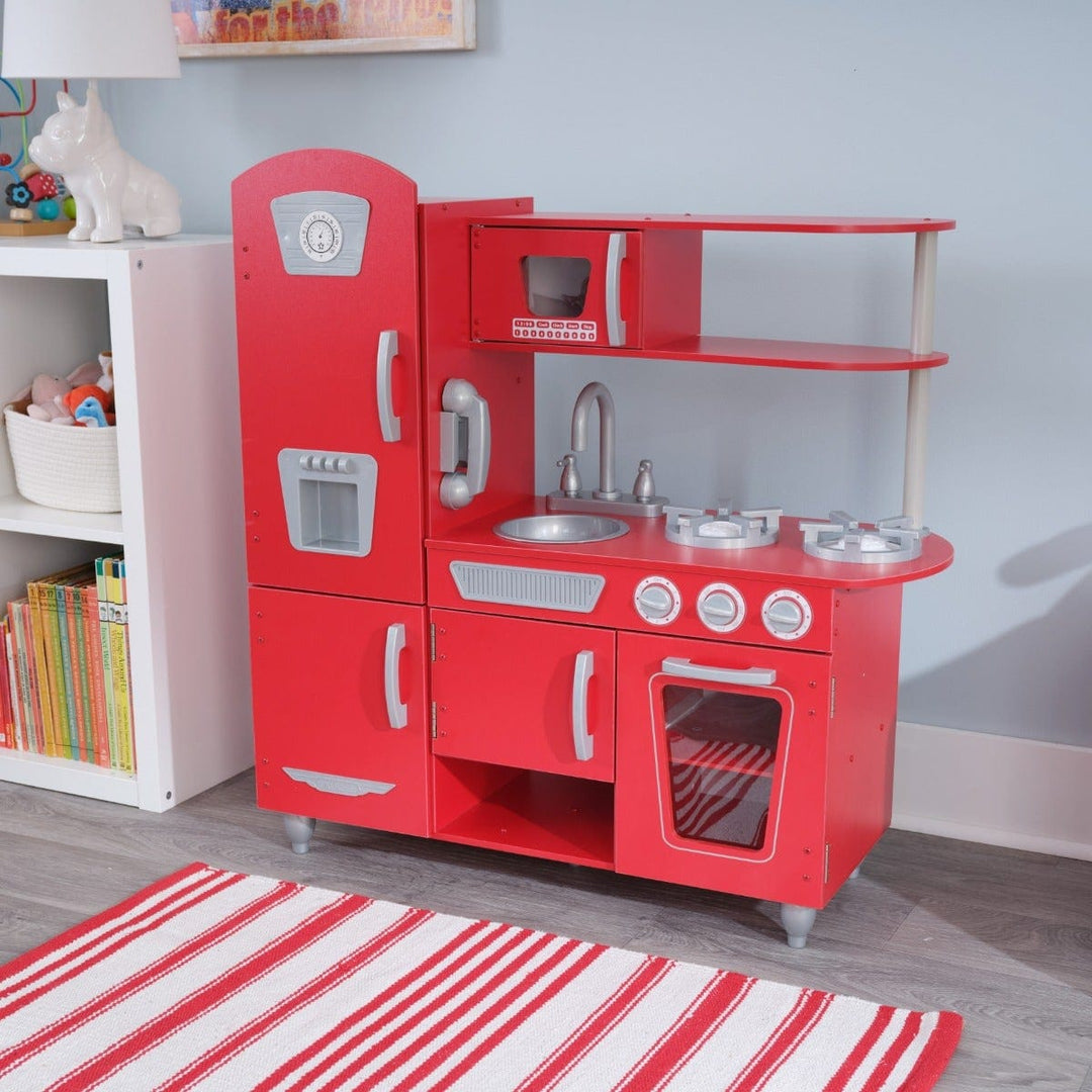 SwingsetPlus Vintage Play Kitchen - Red