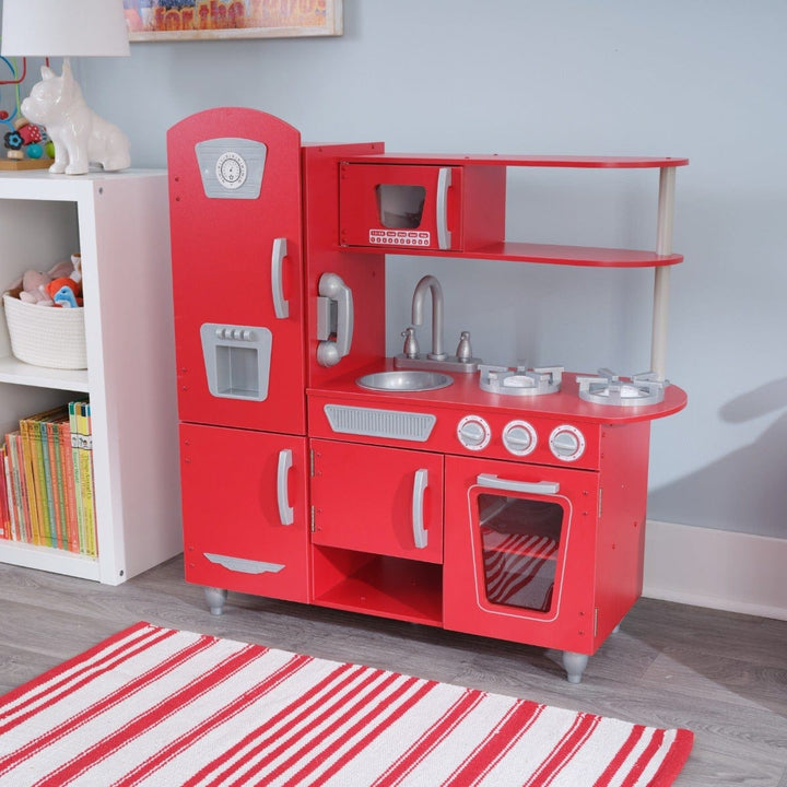 SwingsetPlus Vintage Play Kitchen - Red