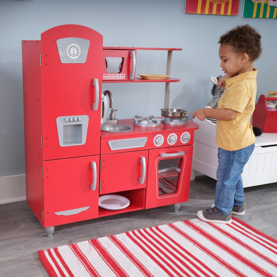SwingsetPlus Vintage Play Kitchen - Red