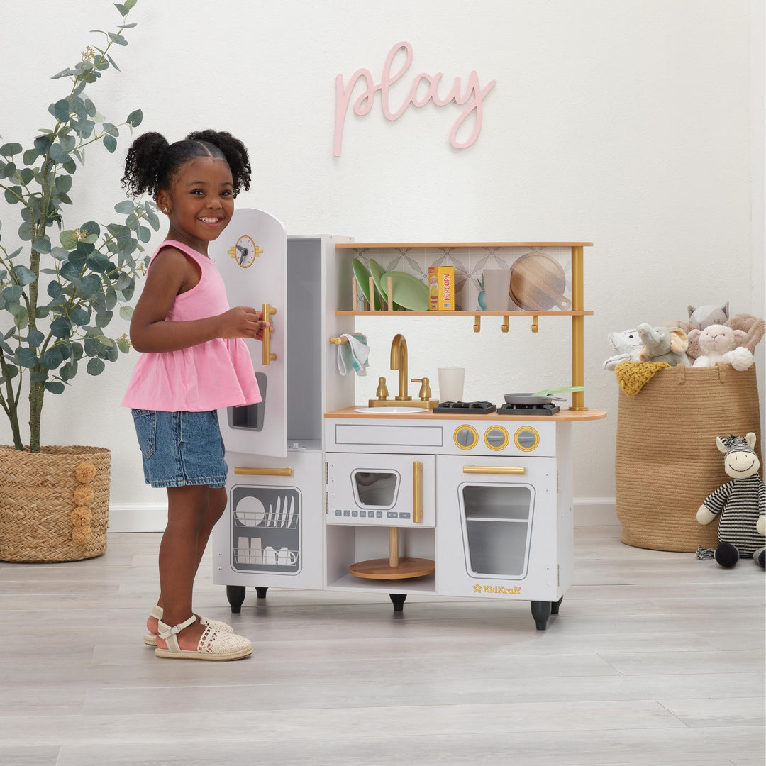 SwingsetPlus Vintage Play Kitchen - White
