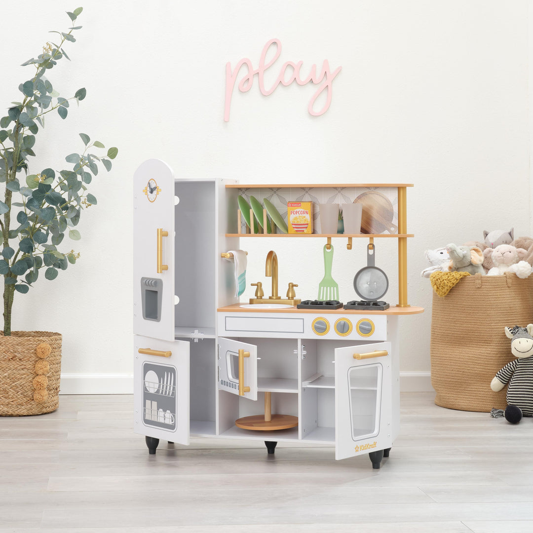 SwingsetPlus Vintage Play Kitchen - White