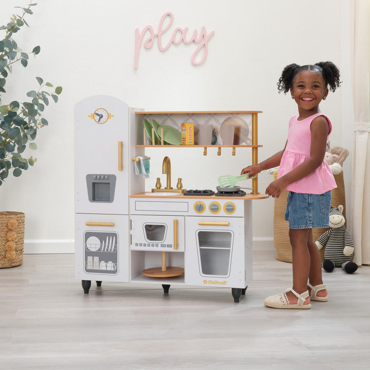 SwingsetPlus Vintage Play Kitchen - White