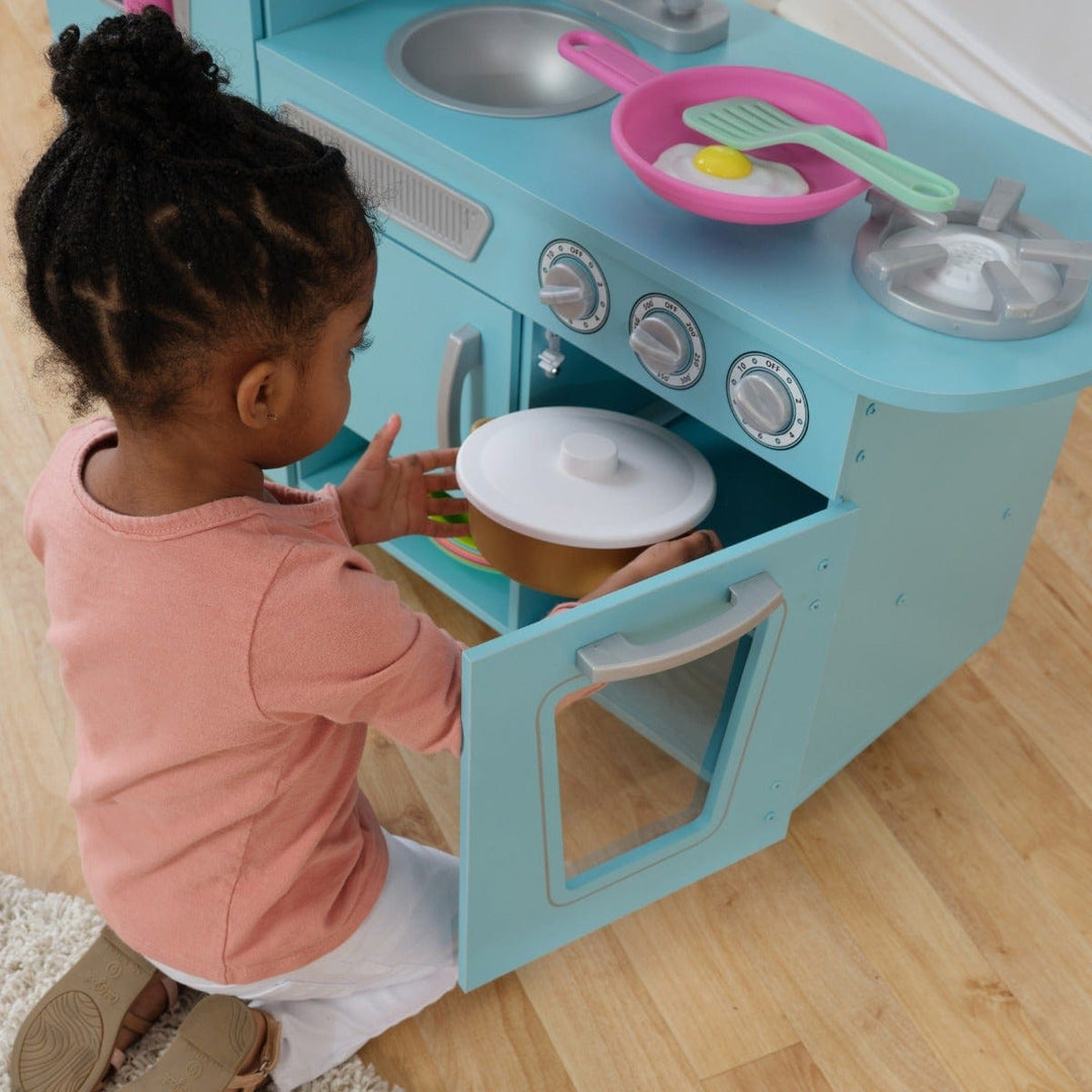 SwingsetPlus Vintage Play Kitchen - Blue