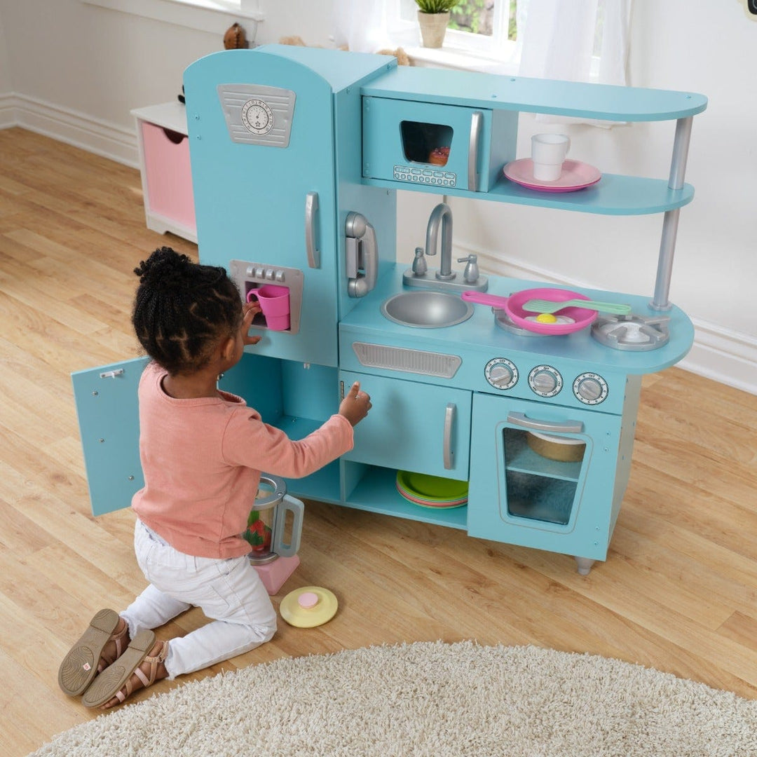SwingsetPlus Vintage Play Kitchen - Blue