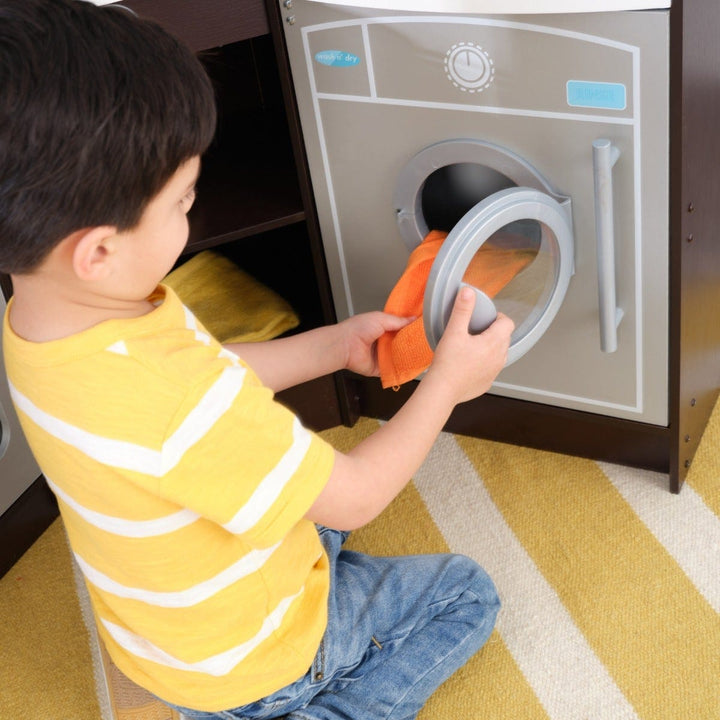 SwingsetPlus Ultimate Corner Play Kitchen - Espresso