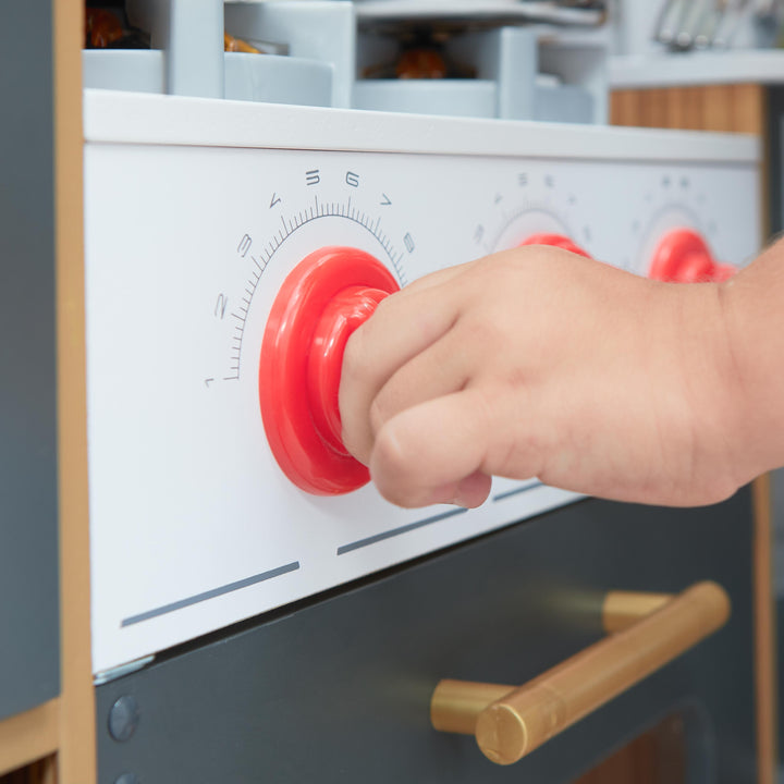 SwingsetPlus Ultimate Corner Play Kitchen with Lights & Sounds - Natural