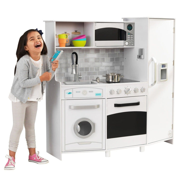 SwingsetPlus Large Play Kitchen with Lights & Sounds - White