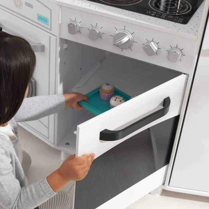 SwingsetPlus Large Play Kitchen with Lights & Sounds - White