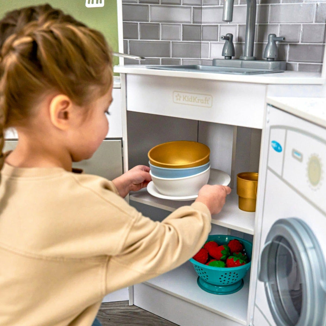 SwingsetPlus Ultimate Corner Play Kitchen - White