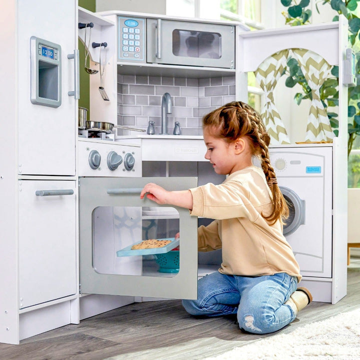 SwingsetPlus Ultimate Corner Play Kitchen - White