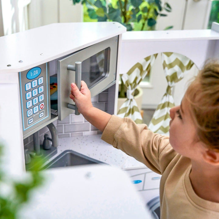 SwingsetPlus Ultimate Corner Play Kitchen - White