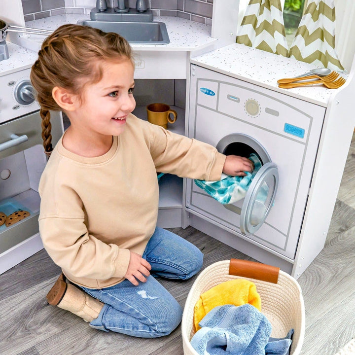 SwingsetPlus Ultimate Corner Play Kitchen - White