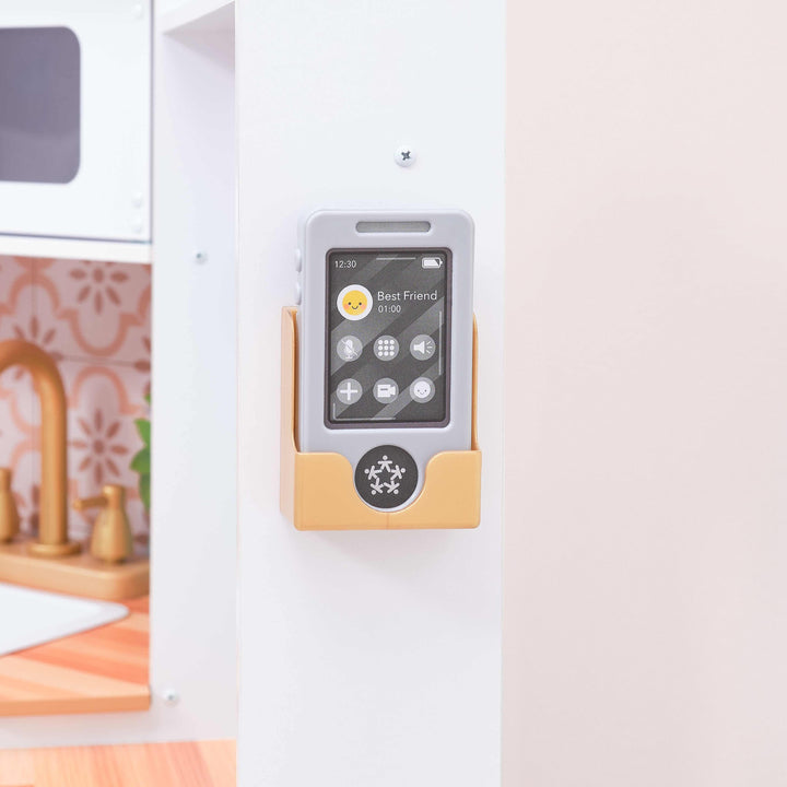 SwingsetPlus Ultimate Corner Wooden Play Kitchen with Lights & Sounds