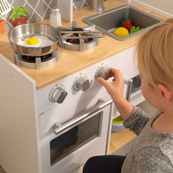SwingsetPlus Let's Cook Wooden Play Kitchen
