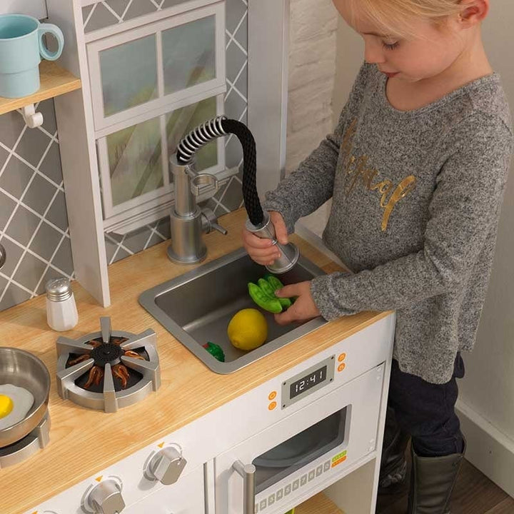 SwingsetPlus Let's Cook Wooden Play Kitchen