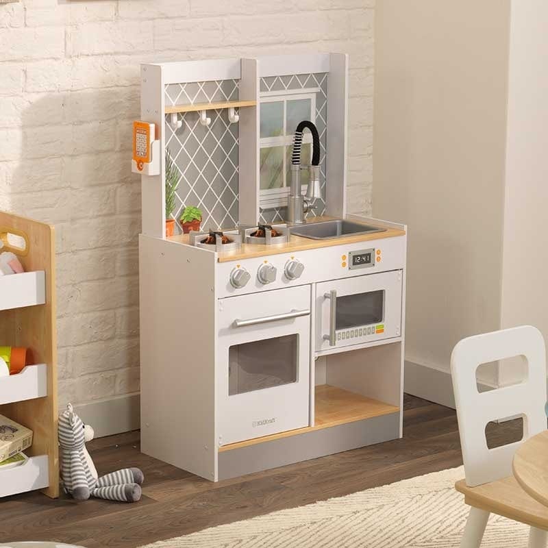 SwingsetPlus Let's Cook Wooden Play Kitchen