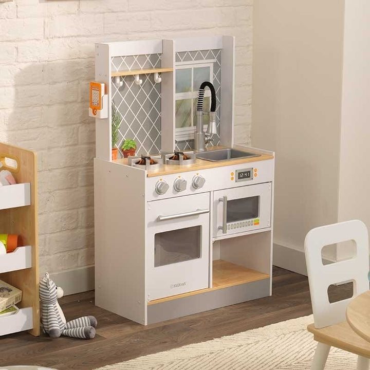 SwingsetPlus Let's Cook Wooden Play Kitchen