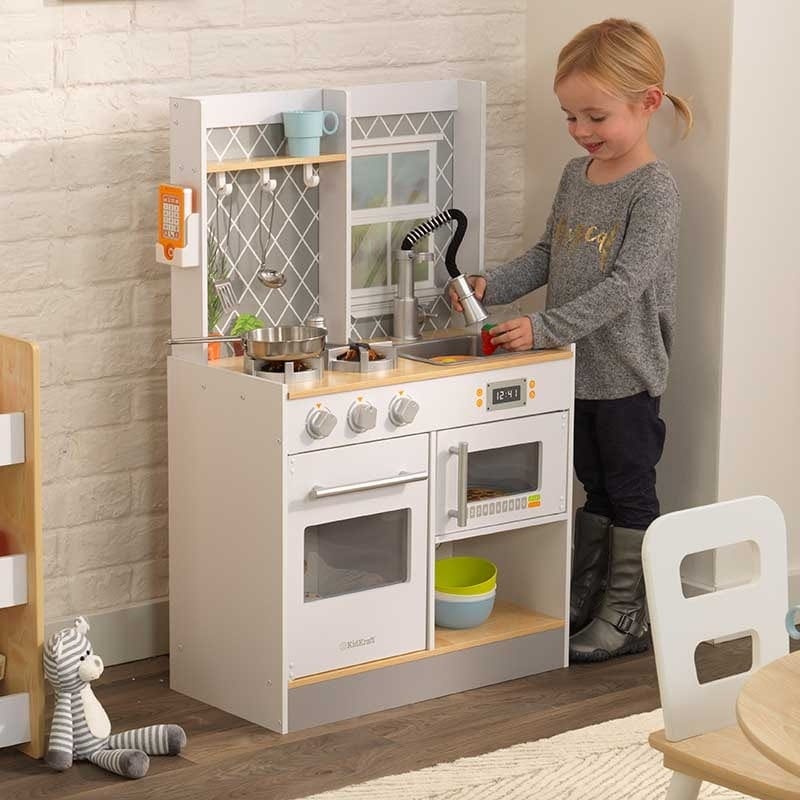 SwingsetPlus Let's Cook Wooden Play Kitchen