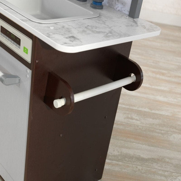 SwingsetPlus Uptown Elite Espresso Play Kitchen