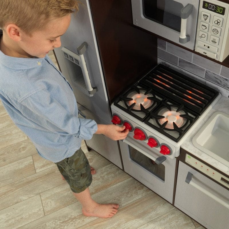 SwingsetPlus Uptown Elite Espresso Play Kitchen