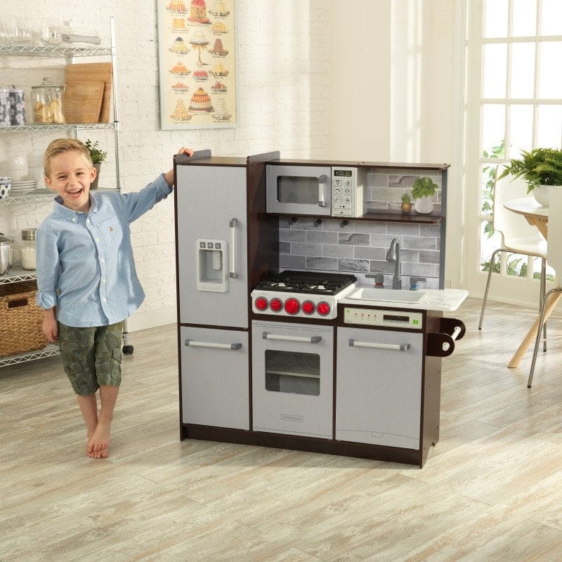 SwingsetPlus Uptown Elite Espresso Play Kitchen