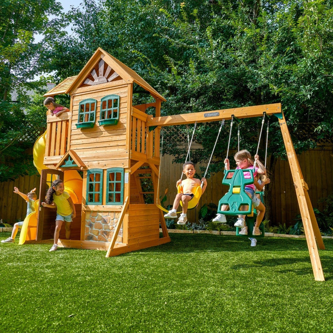 SwingsetPlus Boulder Station Swing Set - Installation Available