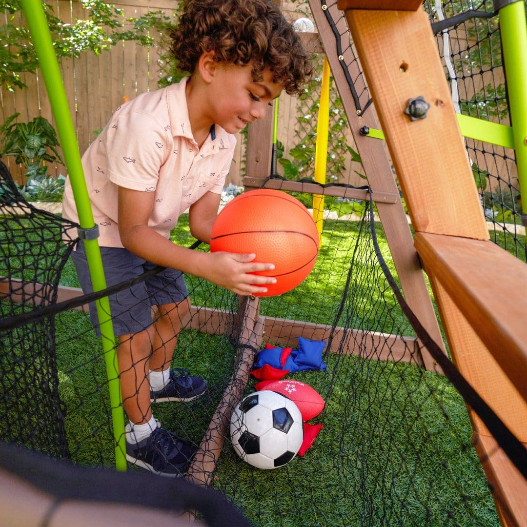 SwingsetPlus All-in-One Sports Adventure Playset