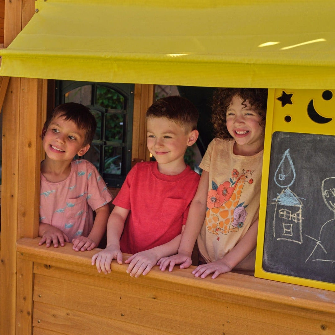 SwingsetPlus Bear Cave Lodge Swing Set - Installation Available