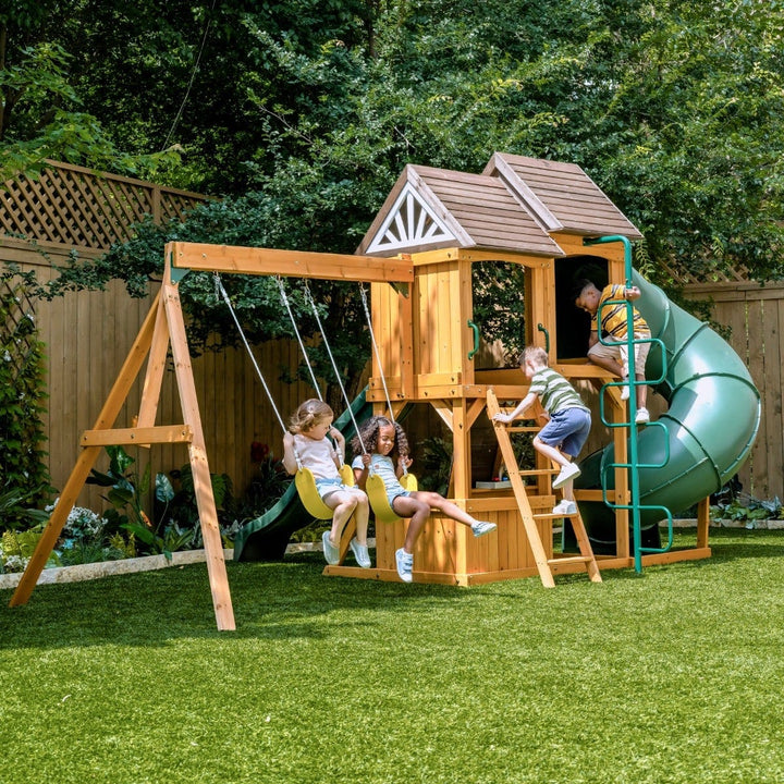 SwingsetPlus Laurel Retreat Swing Set - Installation Available