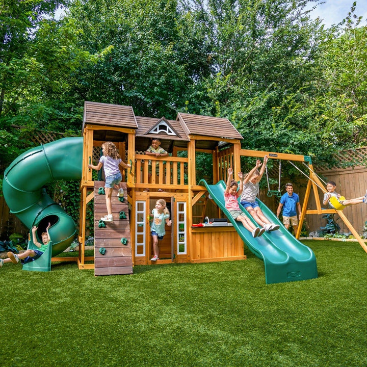 SwingsetPlus Adventure Bend Swing Set - Installation Available