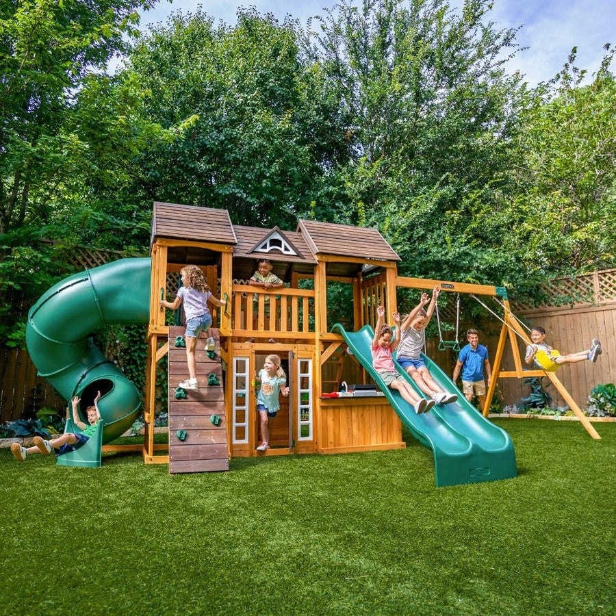 SwingsetPlus Adventure Bend Swing Set - Installation Available