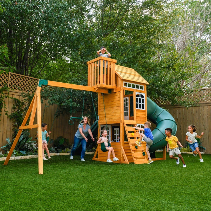 SwingsetPlus Ridgemoor Perch Swing Set - Installation Available