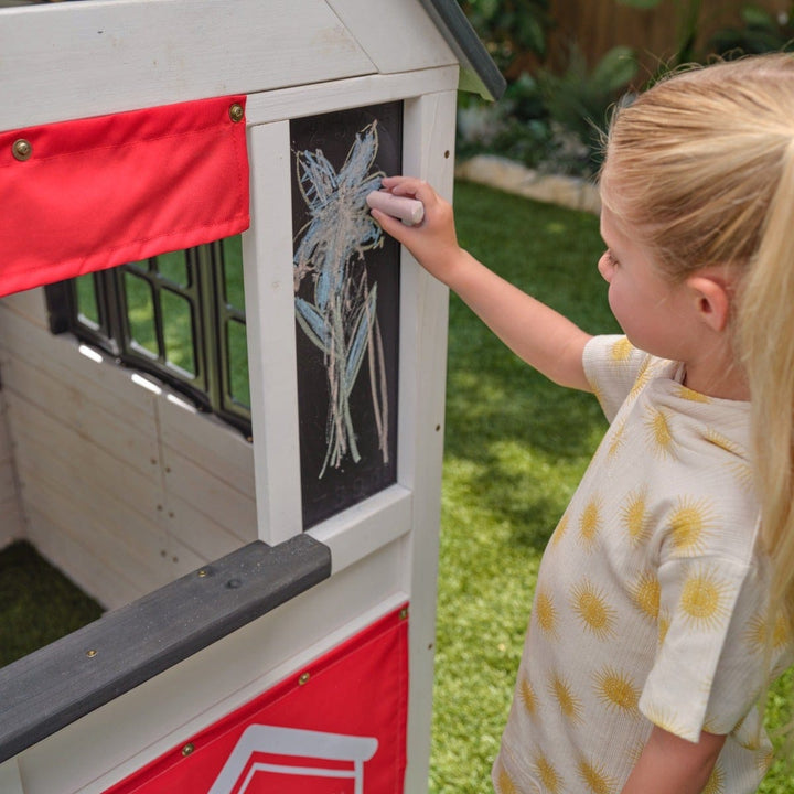 SwingsetPlus Riverscape Playhouse - White