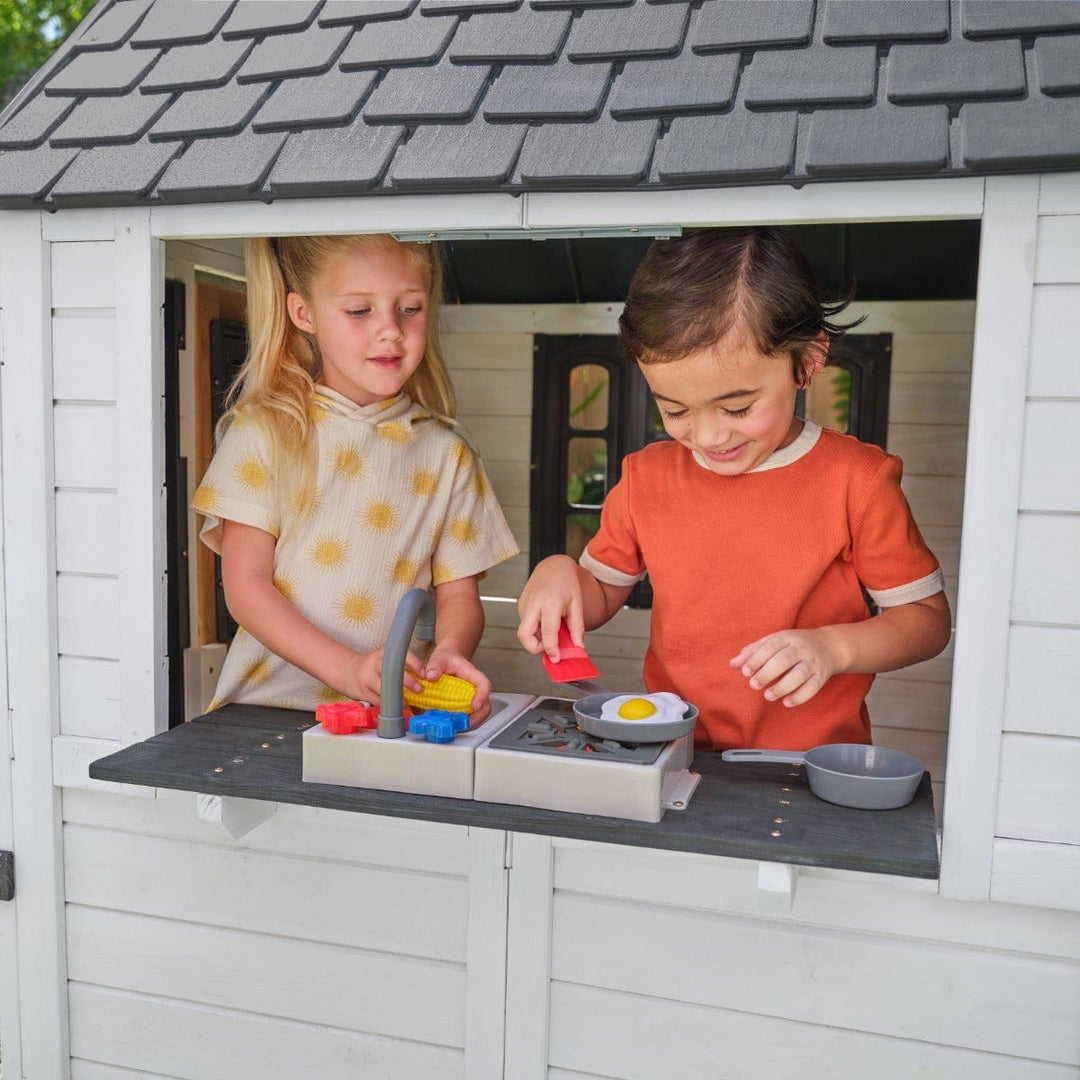 SwingsetPlus Riverscape Playhouse - White